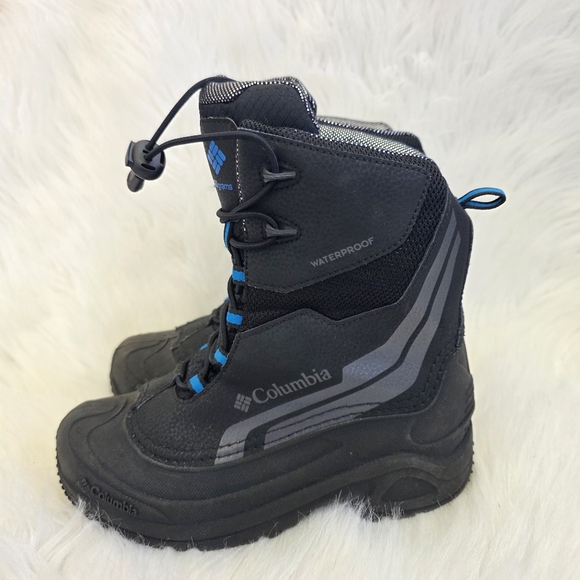 Columbia Kids Boys Girls Waterproof Black Snow Boots Size 5 Youth - Picture 7 of 12